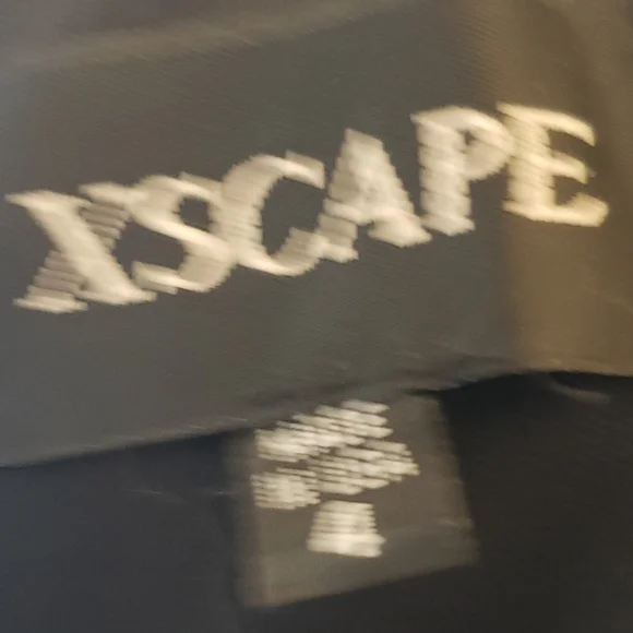 Xscape Black Gown with Silver Accents - Picture 2 of 4